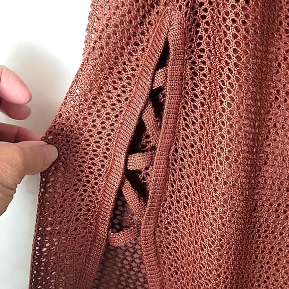 NWT Soho New York Co. Chocolate Brown 3/4 Sleeve Pullover Sweater Size S - Picture 8 of 10